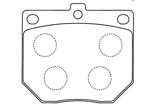 KAVO PARTS Комплект тормозных колодок, дисковый тормоз BP-6585